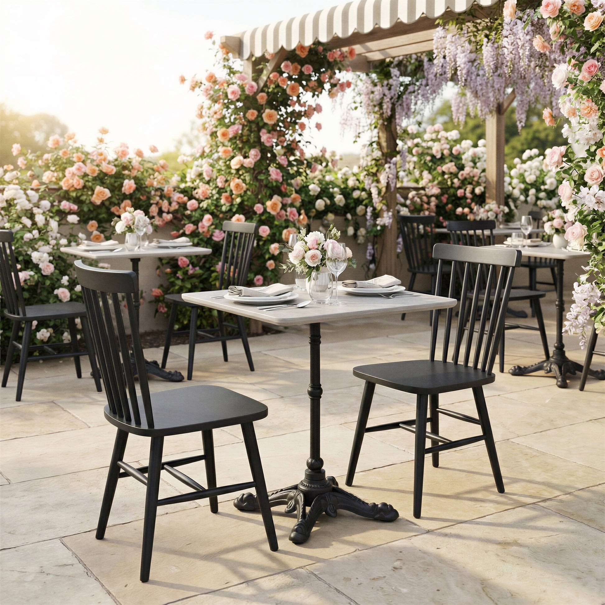 Zeilen Black Outdoor Dining Chair (Set of 2) - Ornate Home