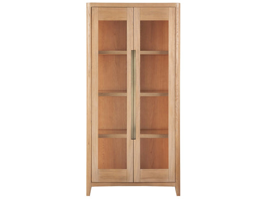 Zella Natural Oak Display Cabinet - Ornate Home
