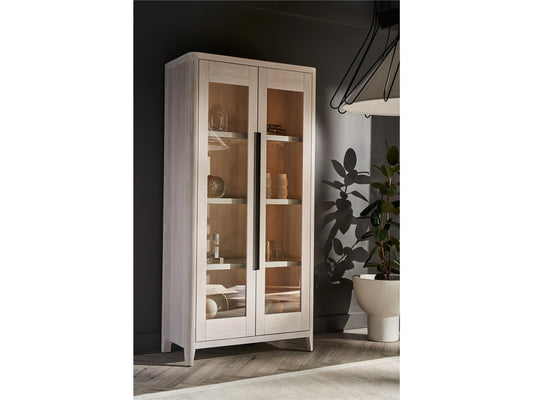 Zella White Oak Display Cabinet - Ornate Home