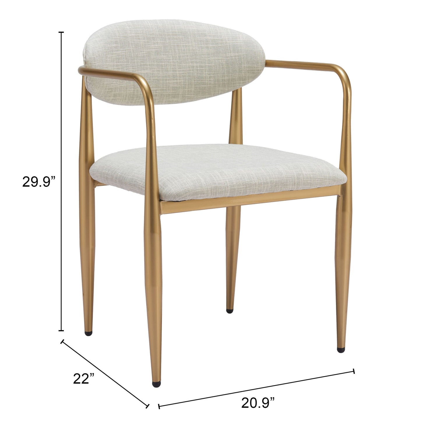 Zens Gray Dining Chair (Set of 2) Quill - Ornate Home