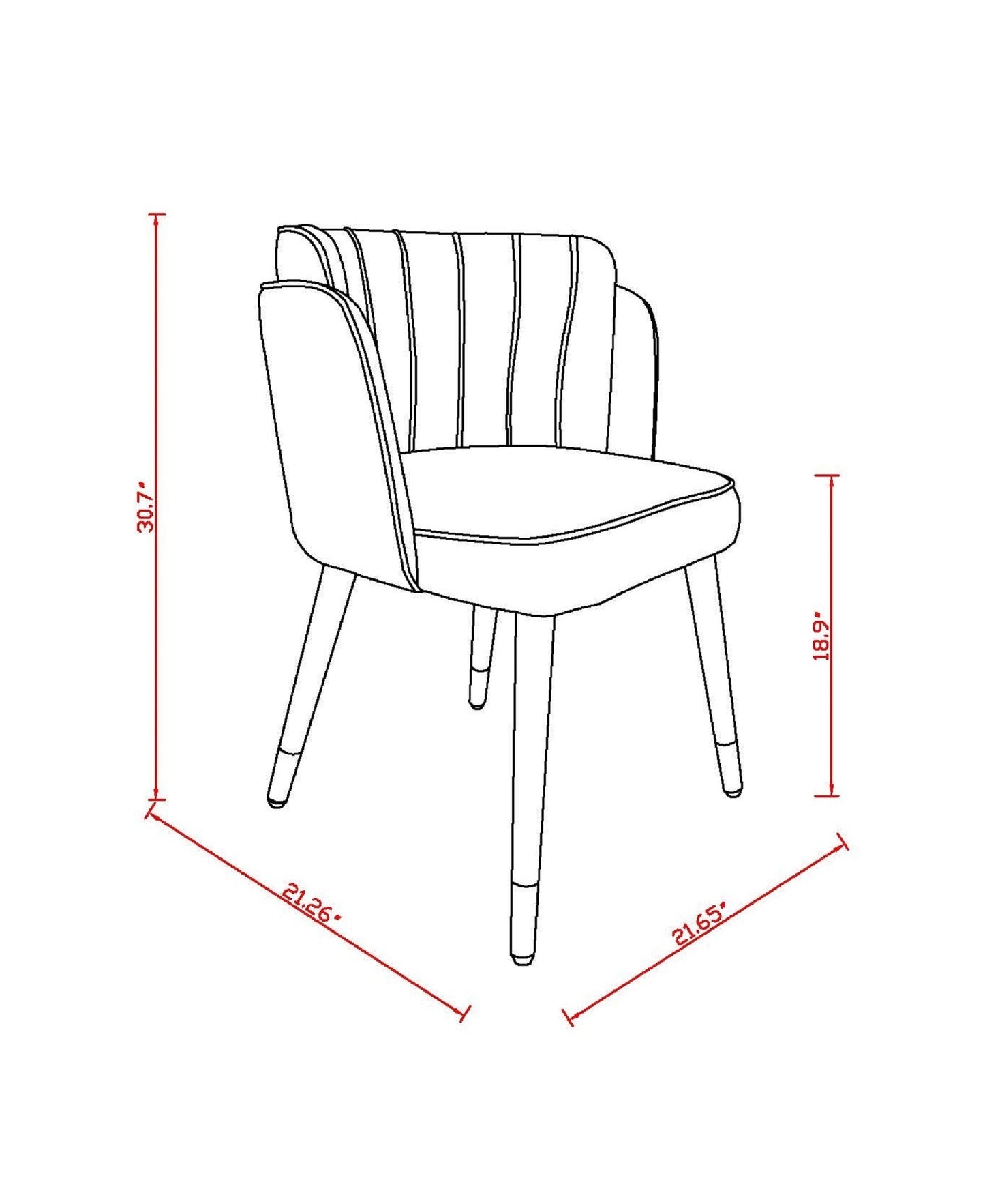 Zephyr Dining Chair in Hunter Green - Ornate Home