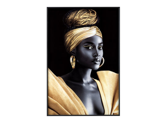 Zola Black/Yellow Wall Art - Ornate Home