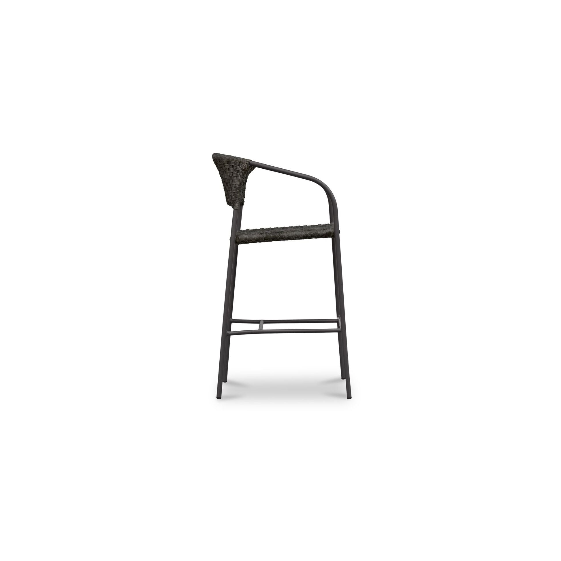 Zola Dark Brown Outdoor Bar Stool - Ornate Home