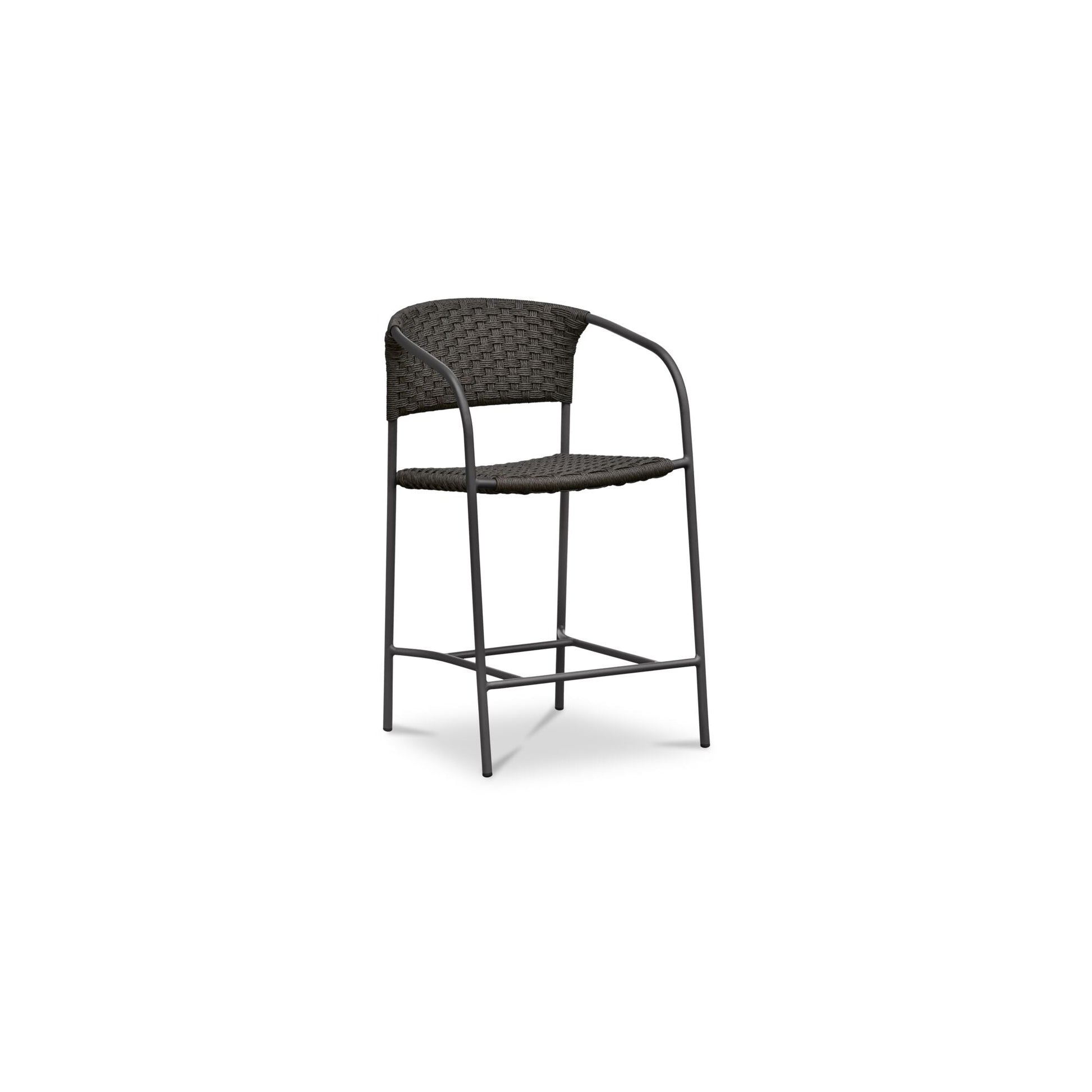 Zola Dark Brown Outdoor Counter Chair - Ornate Home