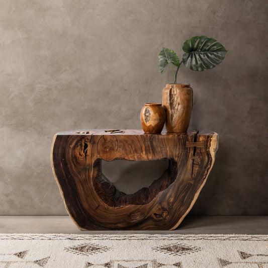 Zoreyne Natural Console Table - Ornate Home