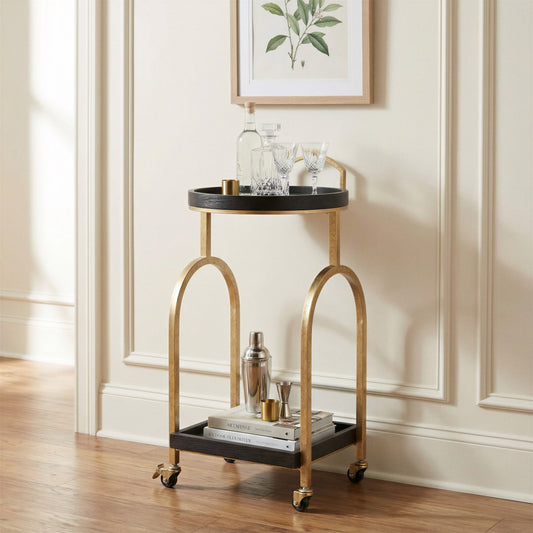 Zukei Black Bar Cart - Ornate Home