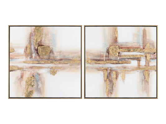 Zuri Gold Canvas - Ornate Home