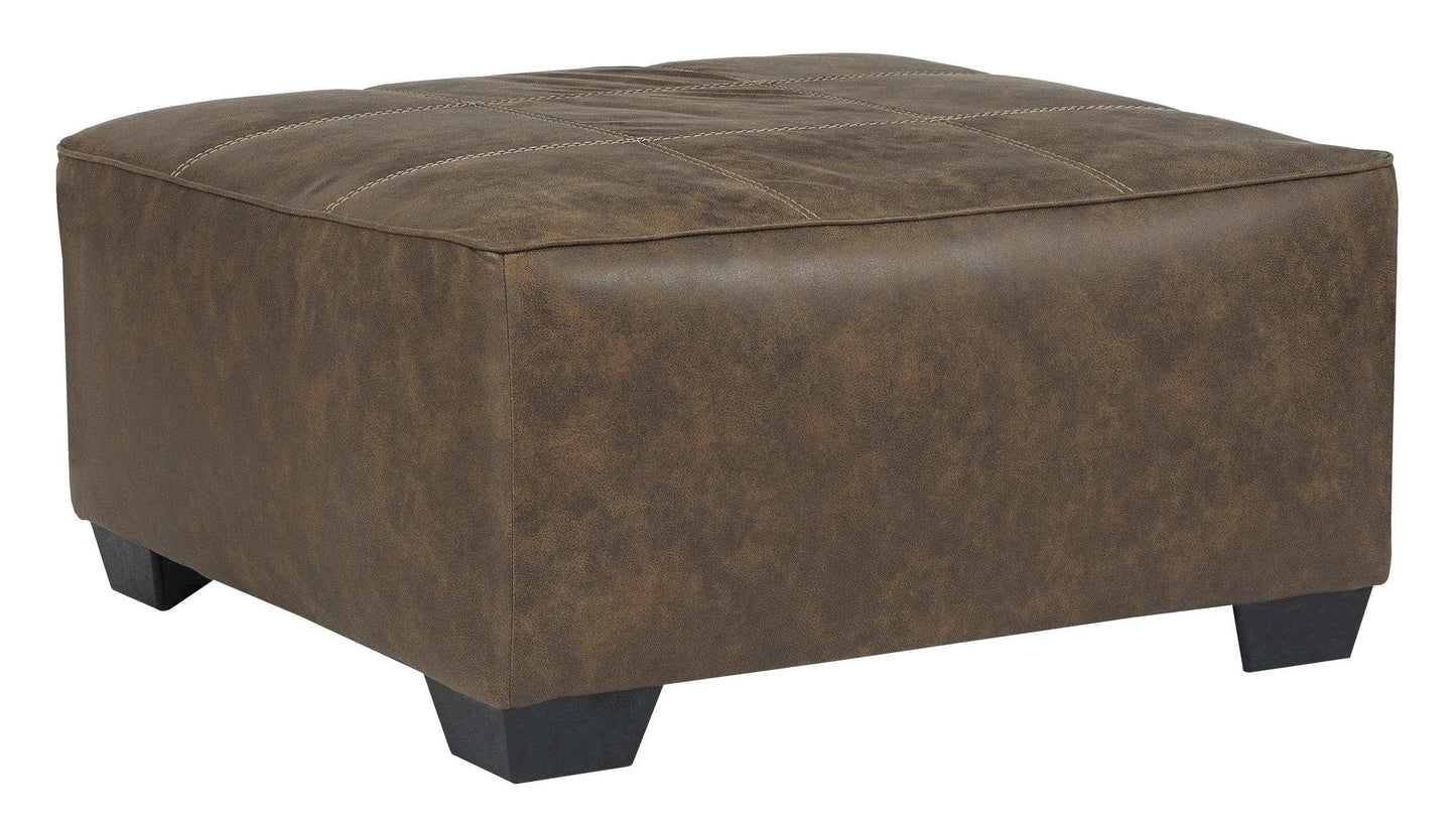 Abalone Chocolate Oversized Accent Ottoman