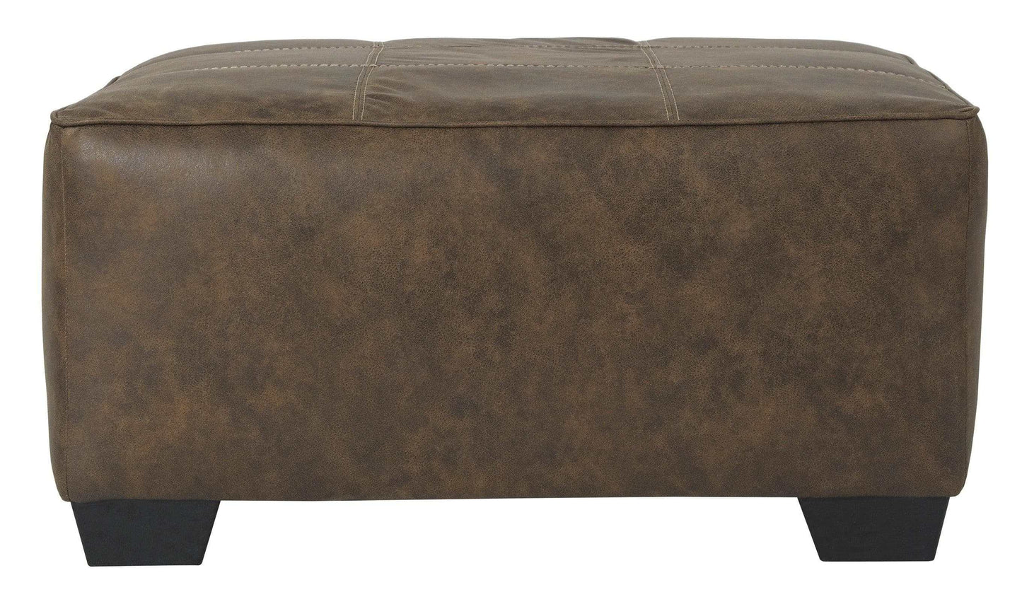 Abalone Chocolate Oversized Accent Ottoman