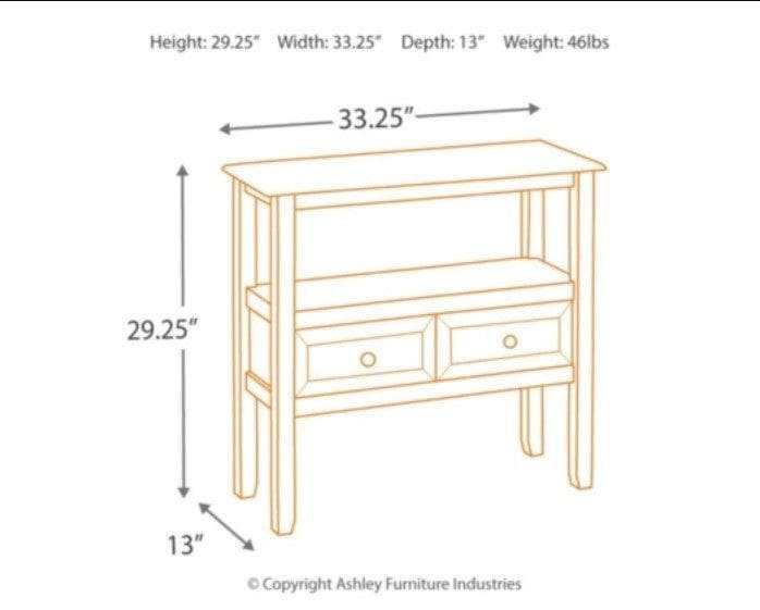 Abbonto Warm Brown Accent Table