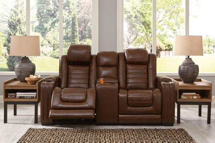 Backtrack Chocolate Power Reclining Sofa, Loveseat & Chair / 3pc Set