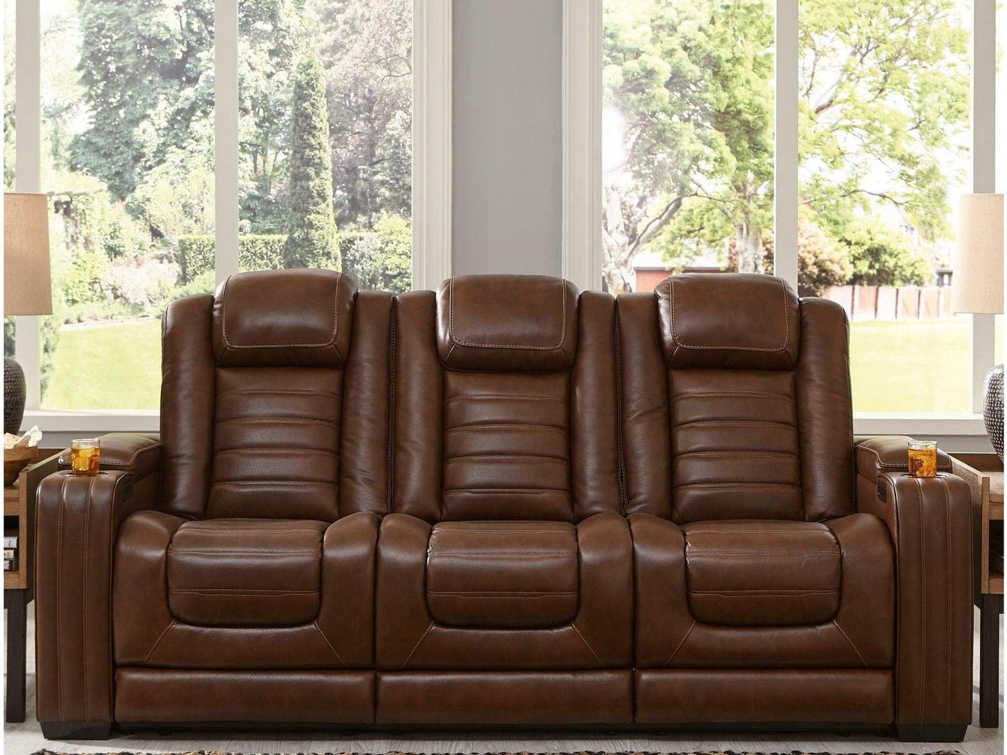 Backtrack Chocolate Power Reclining Sofa