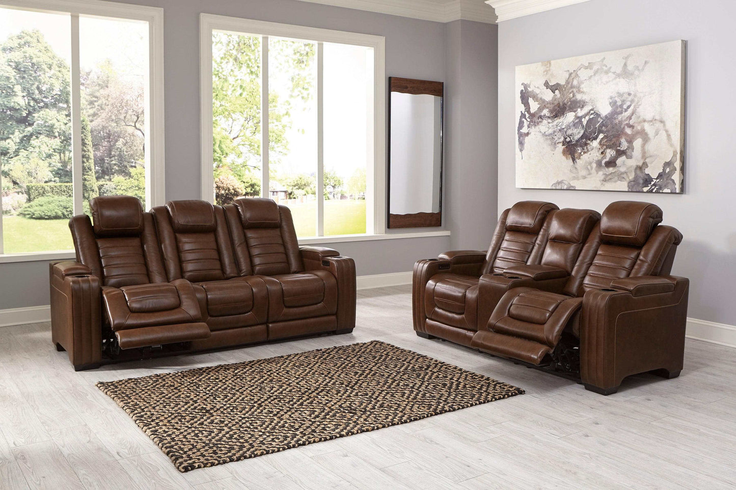 Backtrack Chocolate Power Reclining Sofa