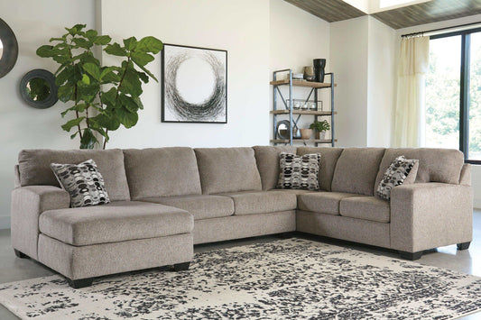 Ballinasloe Platinum 3pc Sectional Sofa w/ Chaise