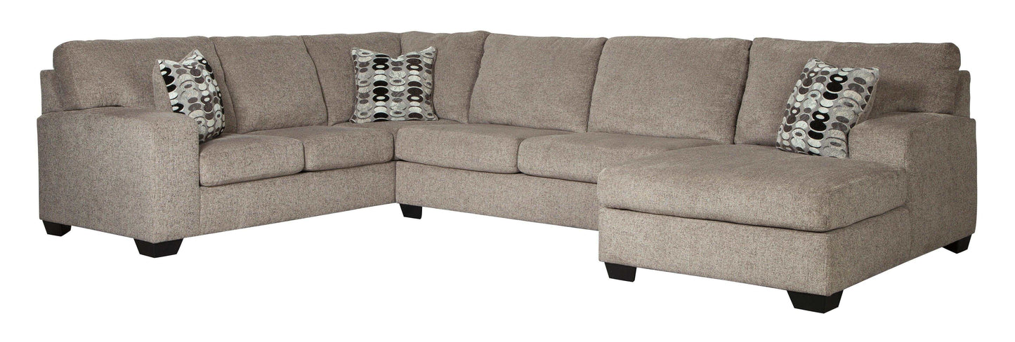 Ballinasloe Platinum 3pc Sectional Sofa w/ Chaise