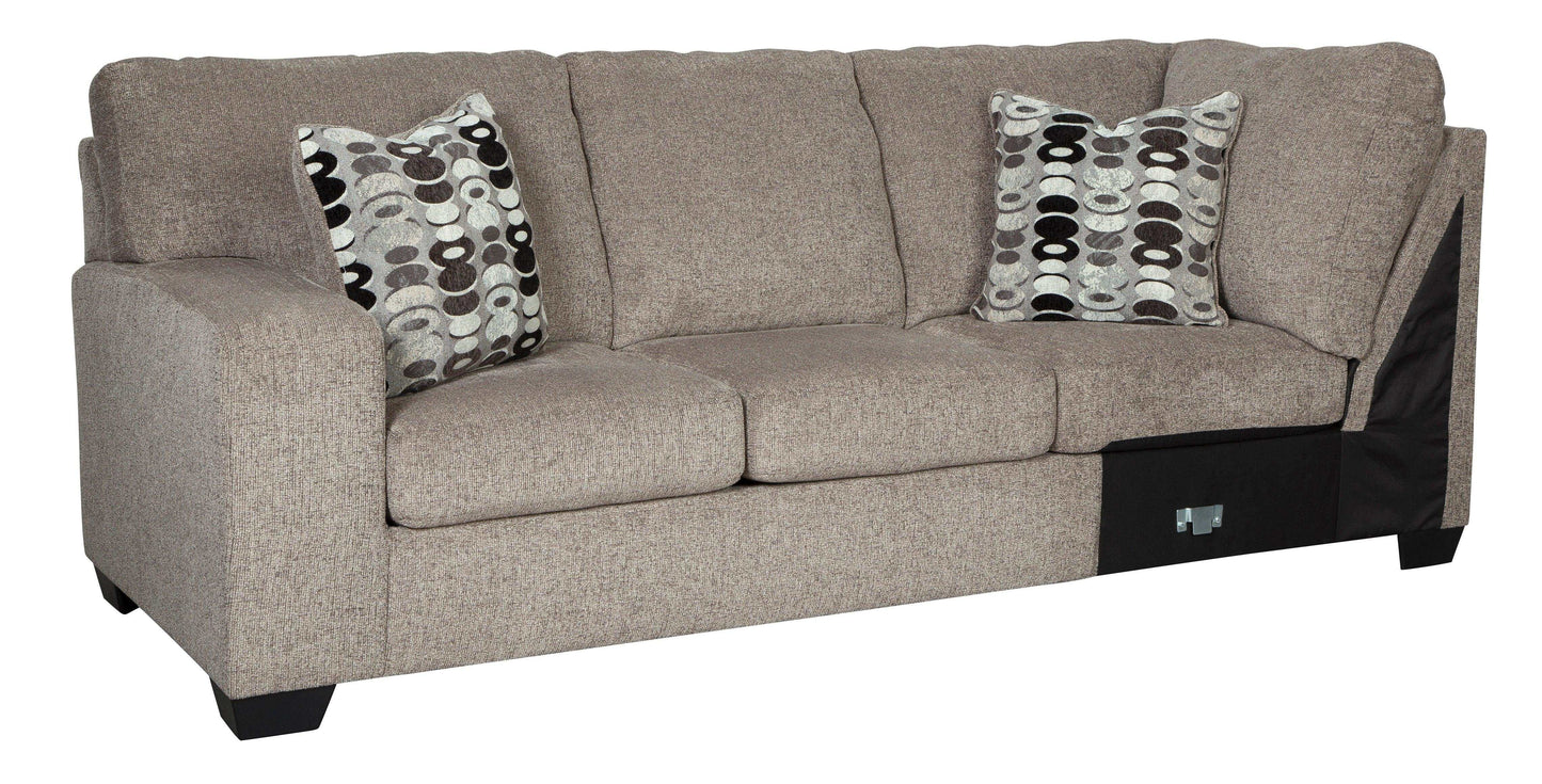 Ballinasloe Platinum 3pc Sectional Sofa w/ Chaise