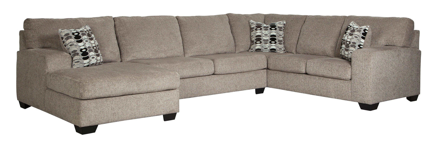 Ballinasloe Platinum 3pc Sectional Sofa w/ Chaise