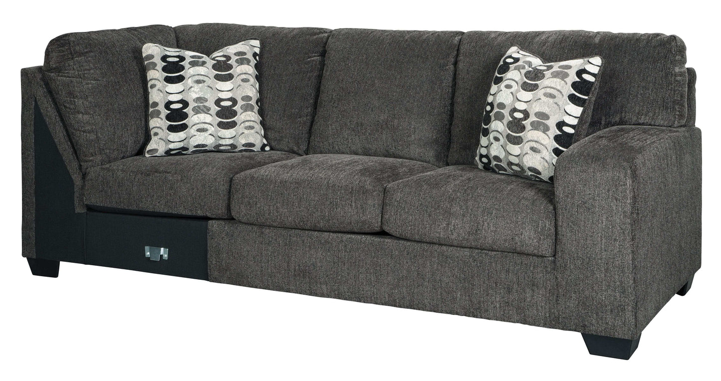 Ballinasloe Smoke 3pc Sectional w/ Chaise