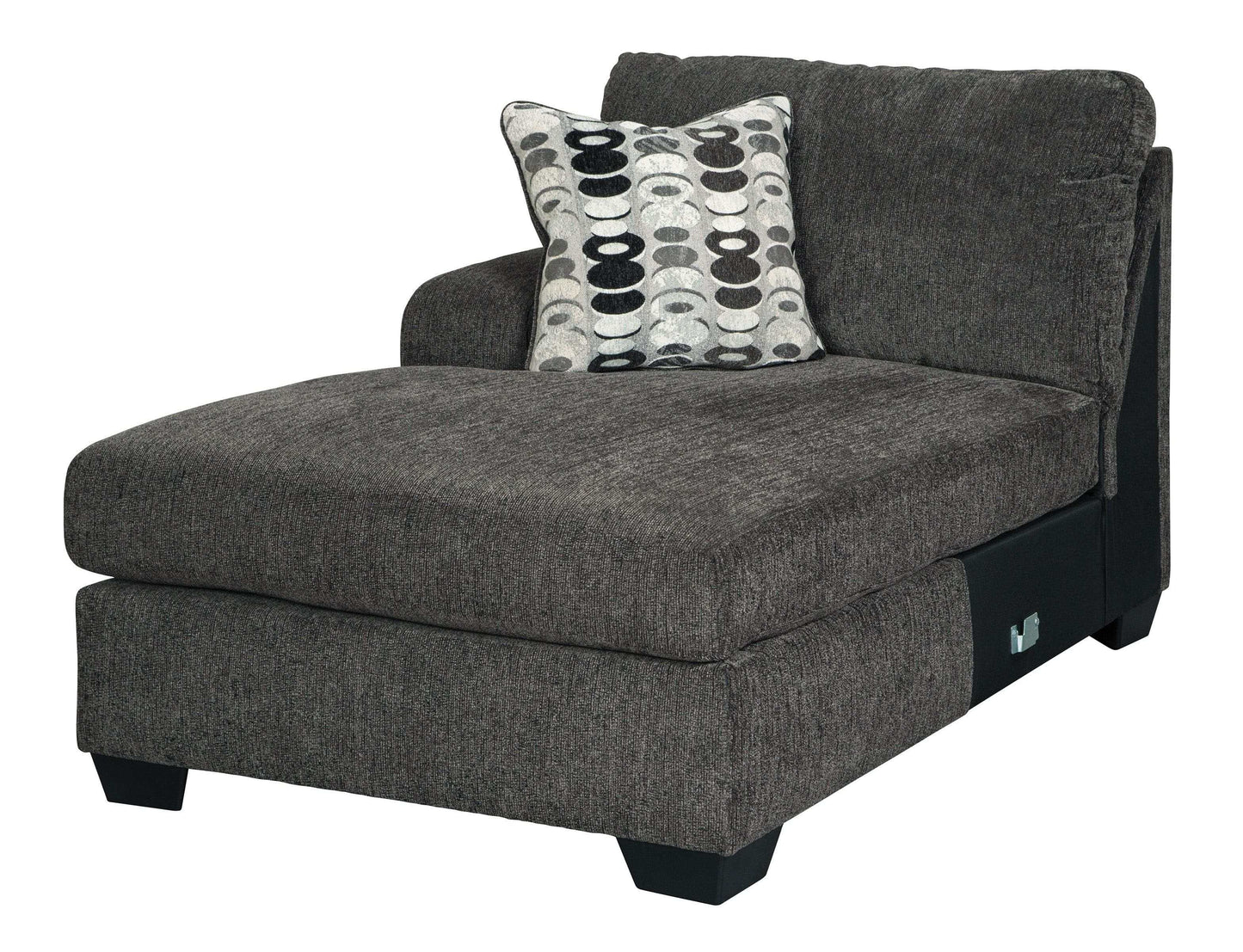 Ballinasloe Smoke 3pc Sectional w/ Chaise