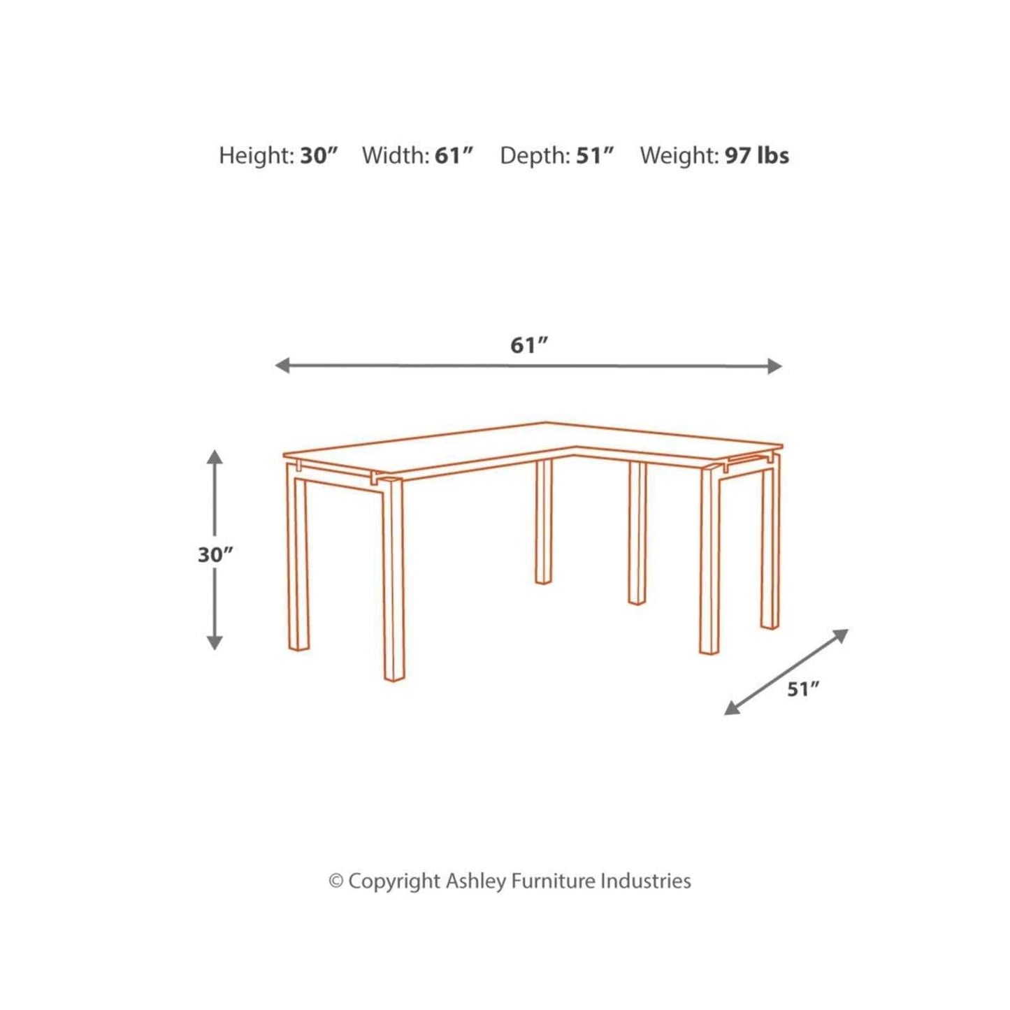 Baraga Home Office LDesk