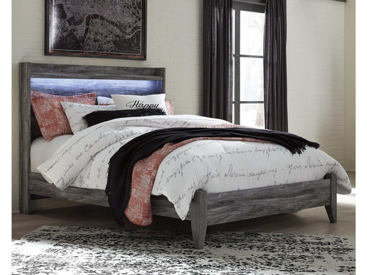 Baystorm Gray Queen Panel Bed