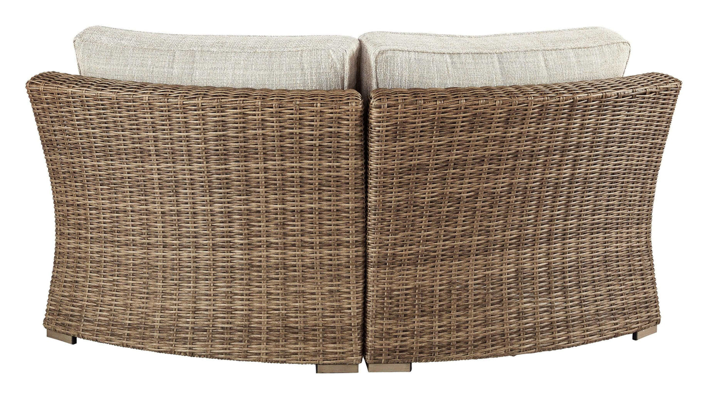 Beachcroft Beige 6pc Outdoor Seating Set w/ Cushion