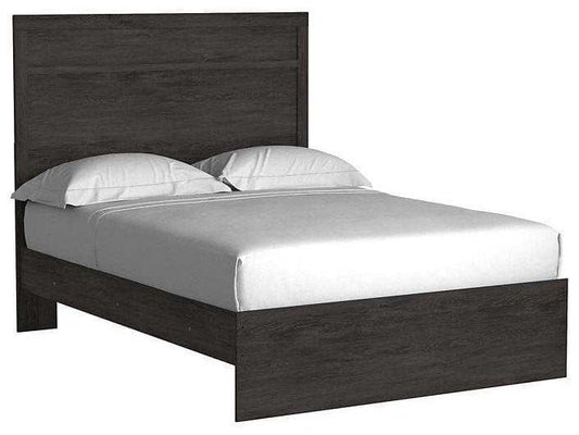 Belachime Black Full Panel Bed