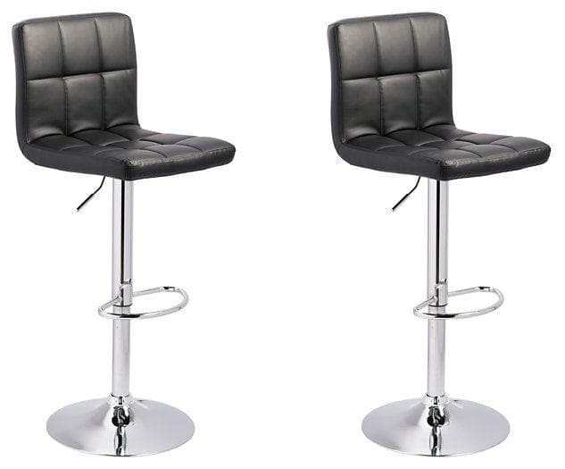 Bellatier Faux Leather Adjustable Height Bar Stools