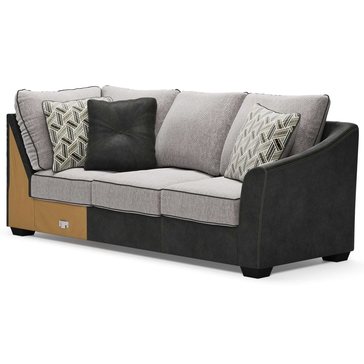 Bilgray Pewter 3pc Sectional Sofa w/ Chaise