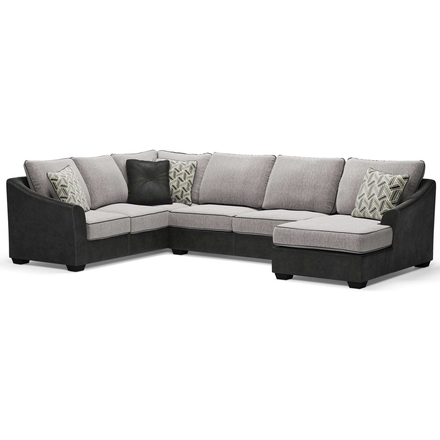 Bilgray Pewter 3pc Sectional Sofa w/ Chaise