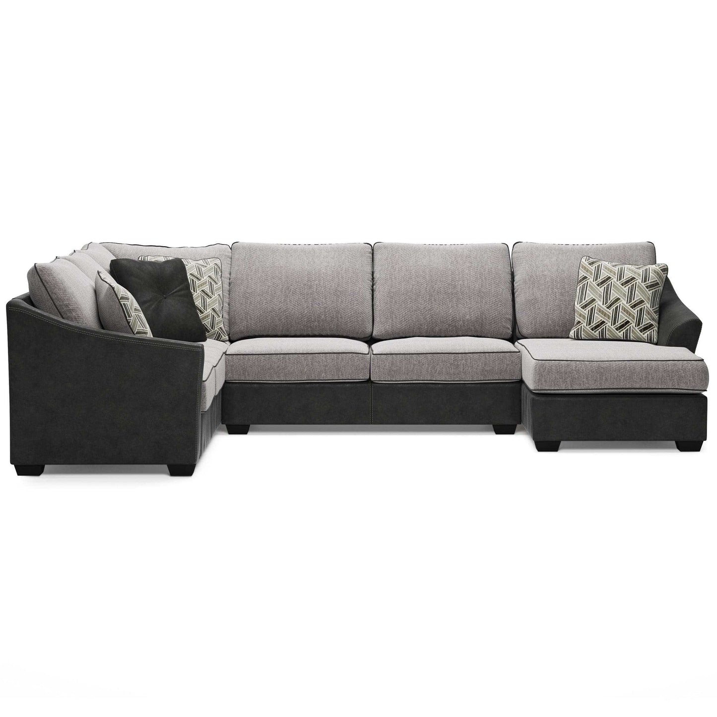 Bilgray Pewter 3pc Sectional Sofa w/ Chaise