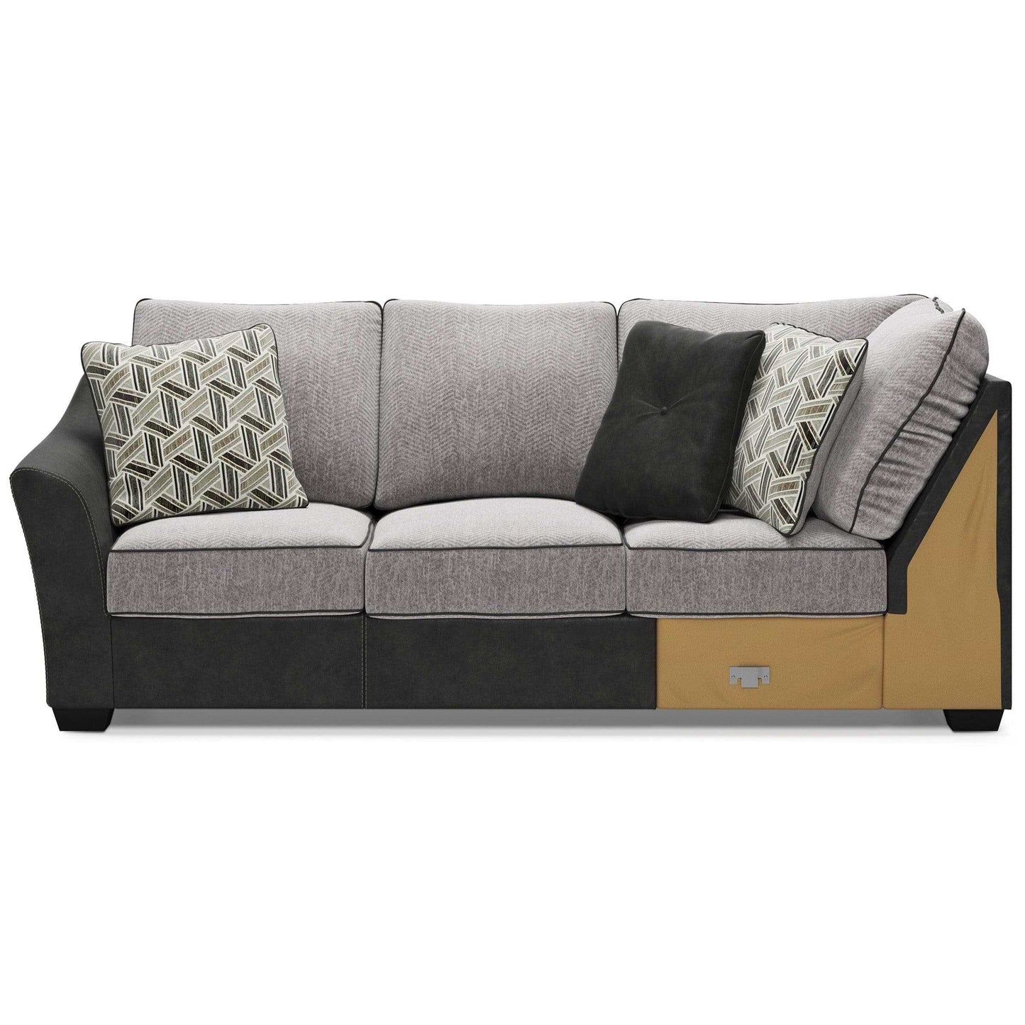 Bilgray Pewter 3pc Sectional Sofa w/ Chaise