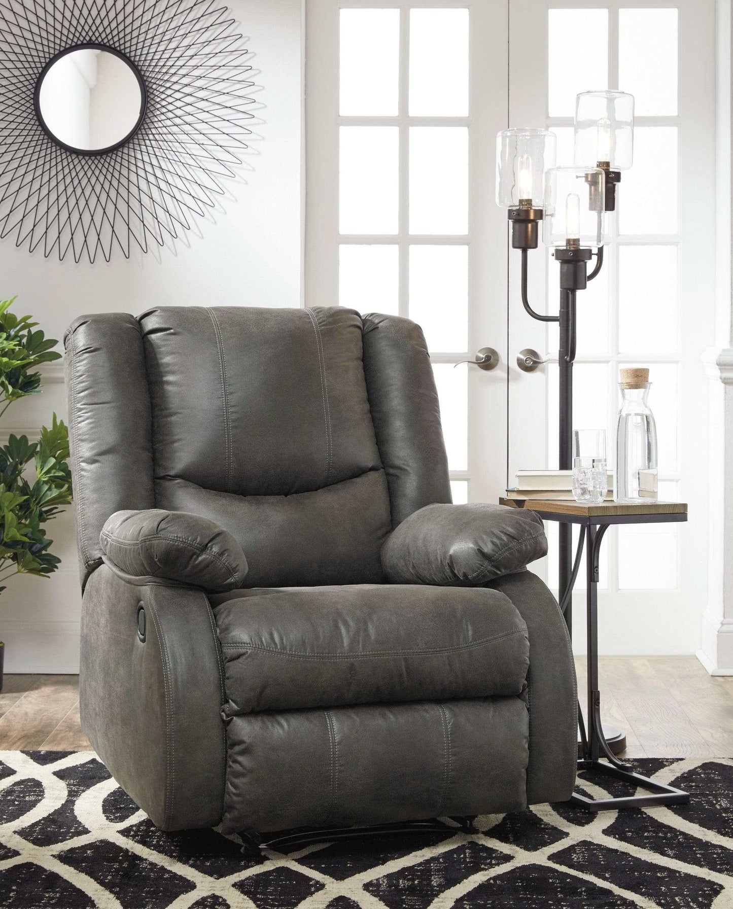 Bladewood Slate Manual Recliner