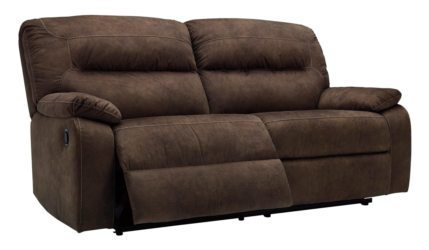 Bolzano Coffee Microfiber Manual Reclining Sofa