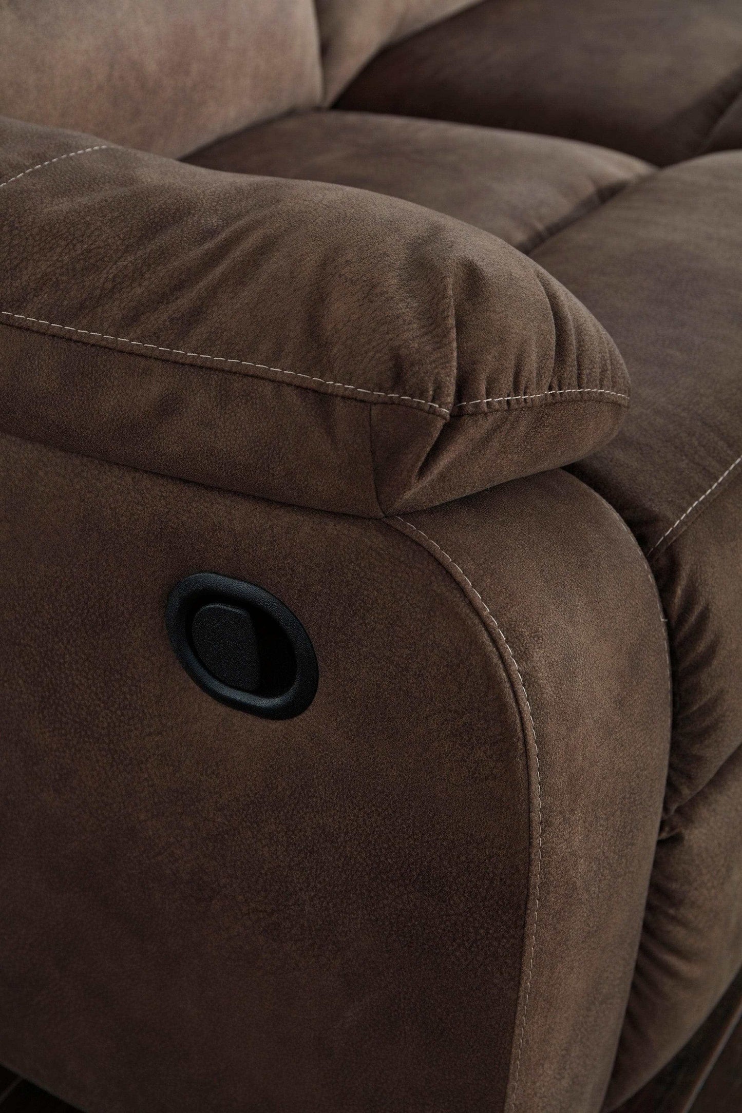 Bolzano Coffee Microfiber Manual Reclining Sofa