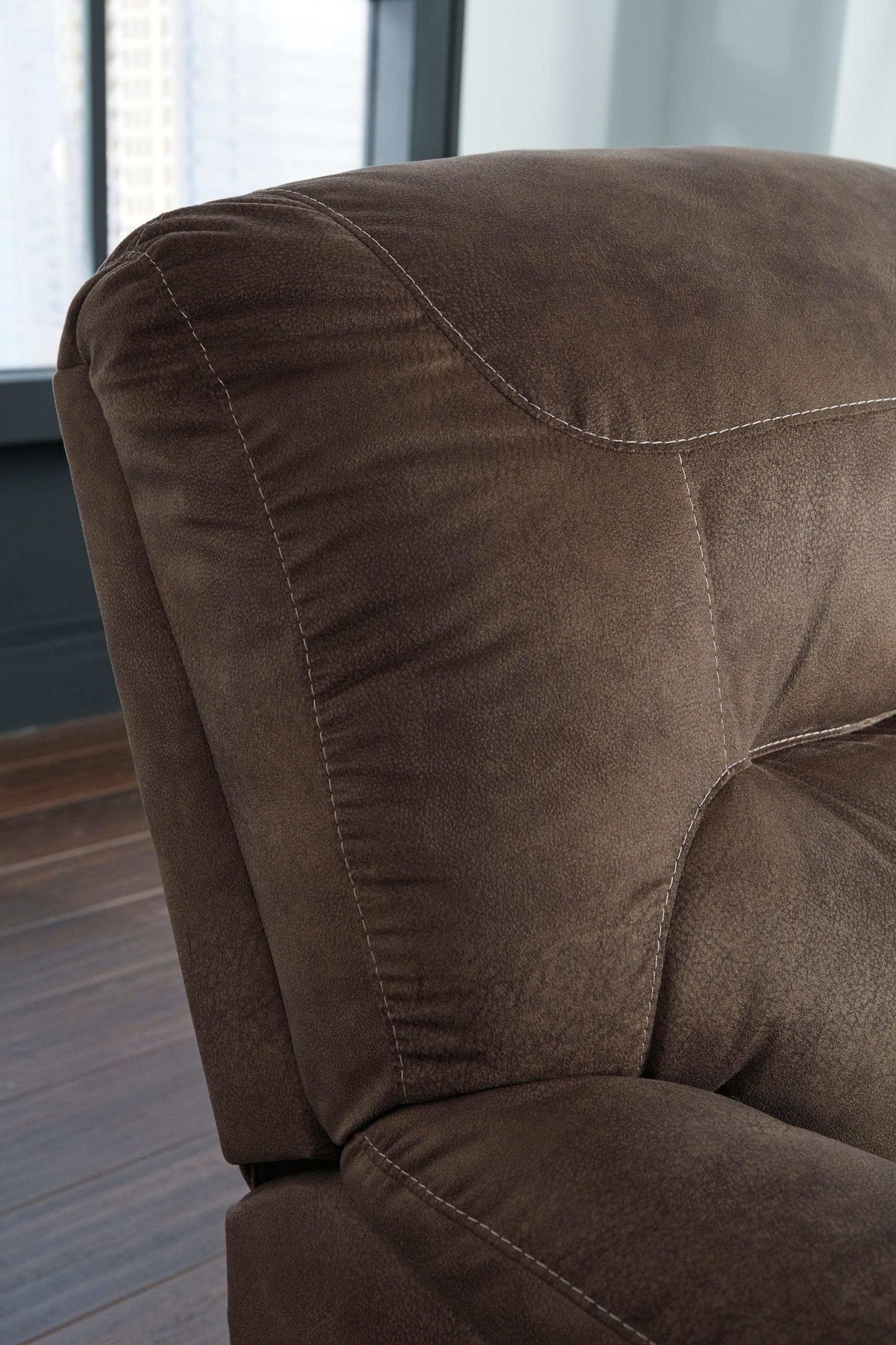 Bolzano Coffee Microfiber Manual Reclining Sofa