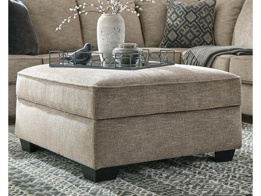 Bovarian Stone Ottoman w/ Storage