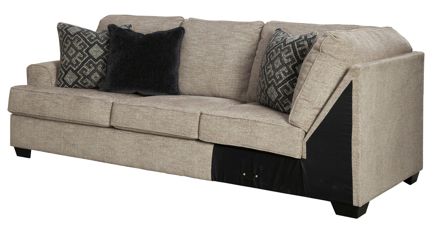 Bovarian Stone 2pc Sectional L Shape Sofa