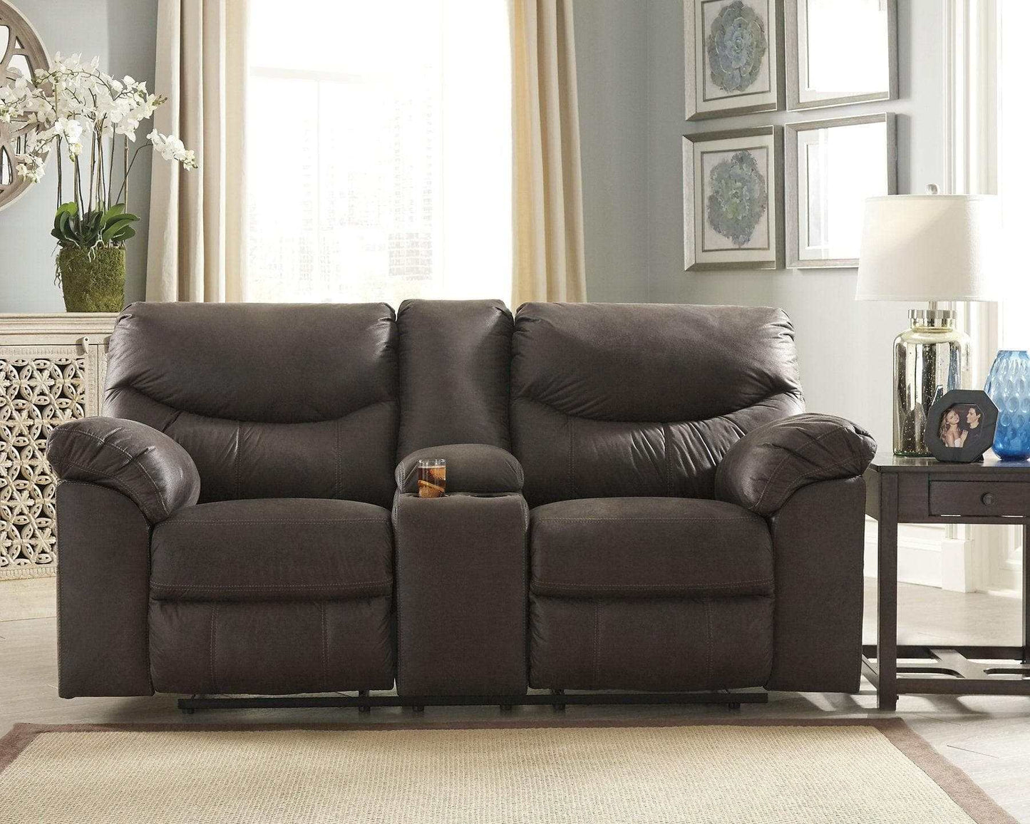 Boxberg Reclining Loveseat with Console