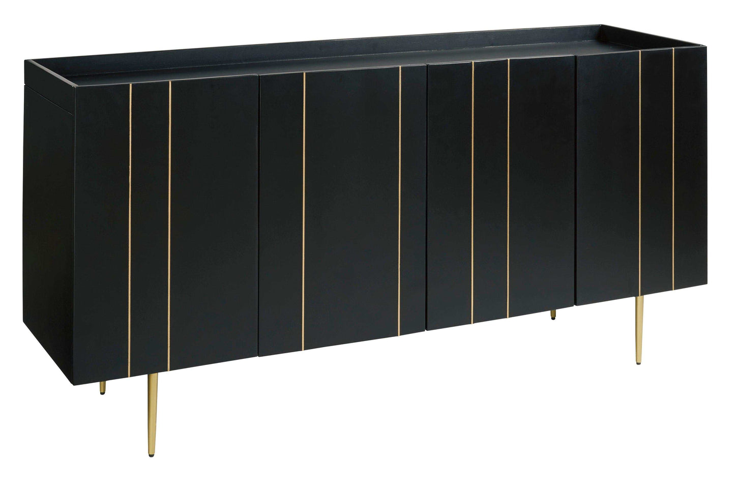 Brentburn Black & Gold Accent Cabinet