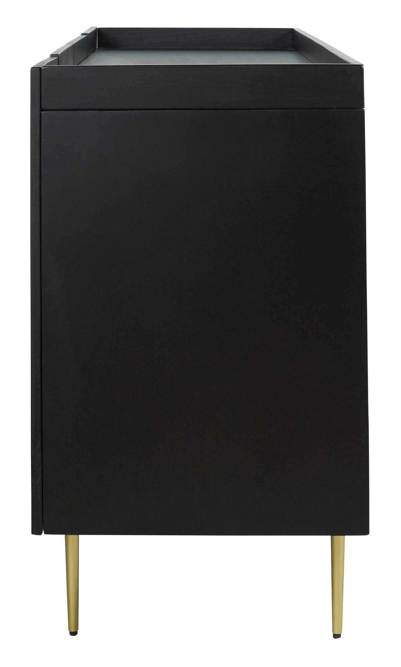 Brentburn Black & Gold Accent Cabinet