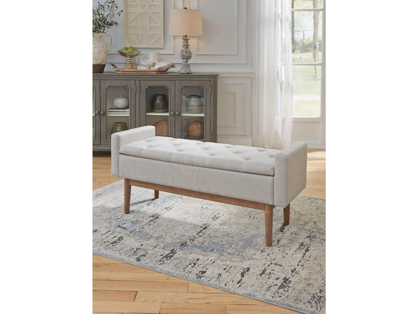 Briarson Beige/Brown Storage Bench