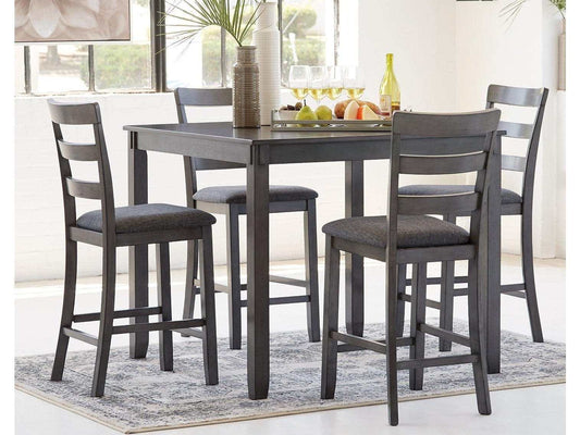 Bridson Gray Counter Height Dining Room Set (Set of 5)