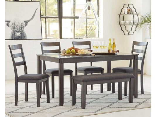 Bridson Gray Dining Room Set (Set of 6)