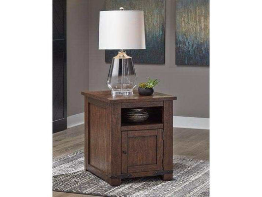 Budmore End Table with USB Ports & Outlets