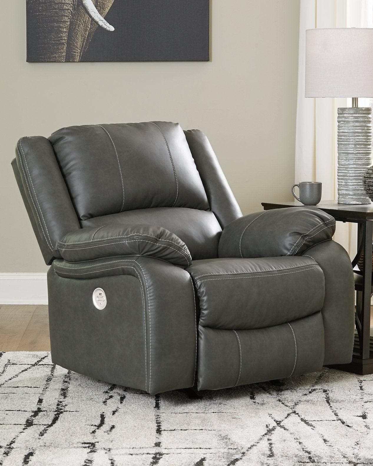 Calderwell Gray Power Recliner