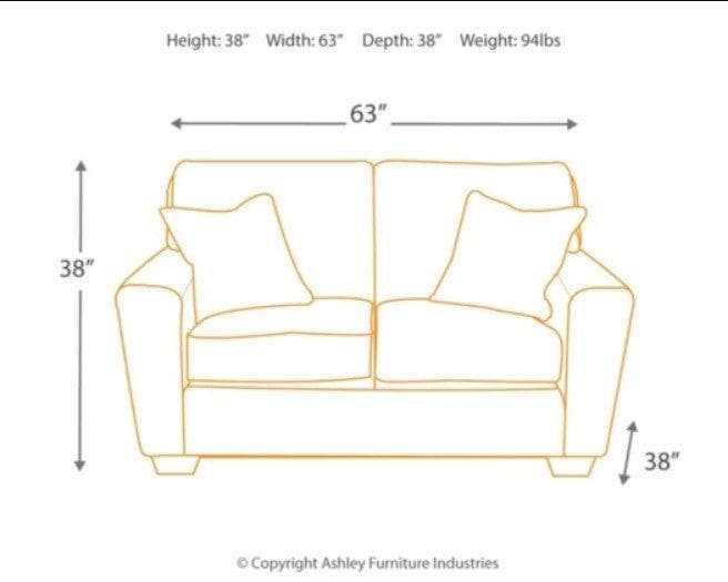 Calicho Cashmere Loveseat