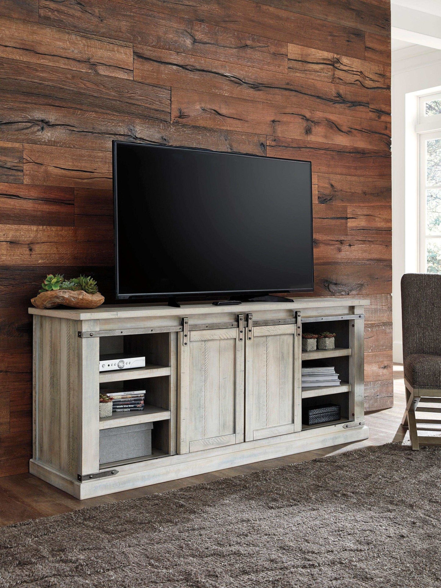 Carynhurst Whitewash 70" TV Stand