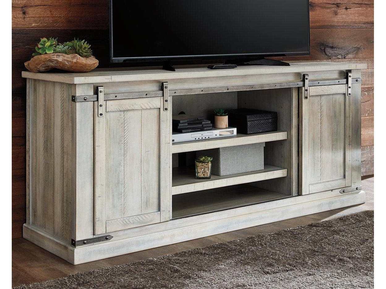 Carynhurst Whitewash 70" TV Stand