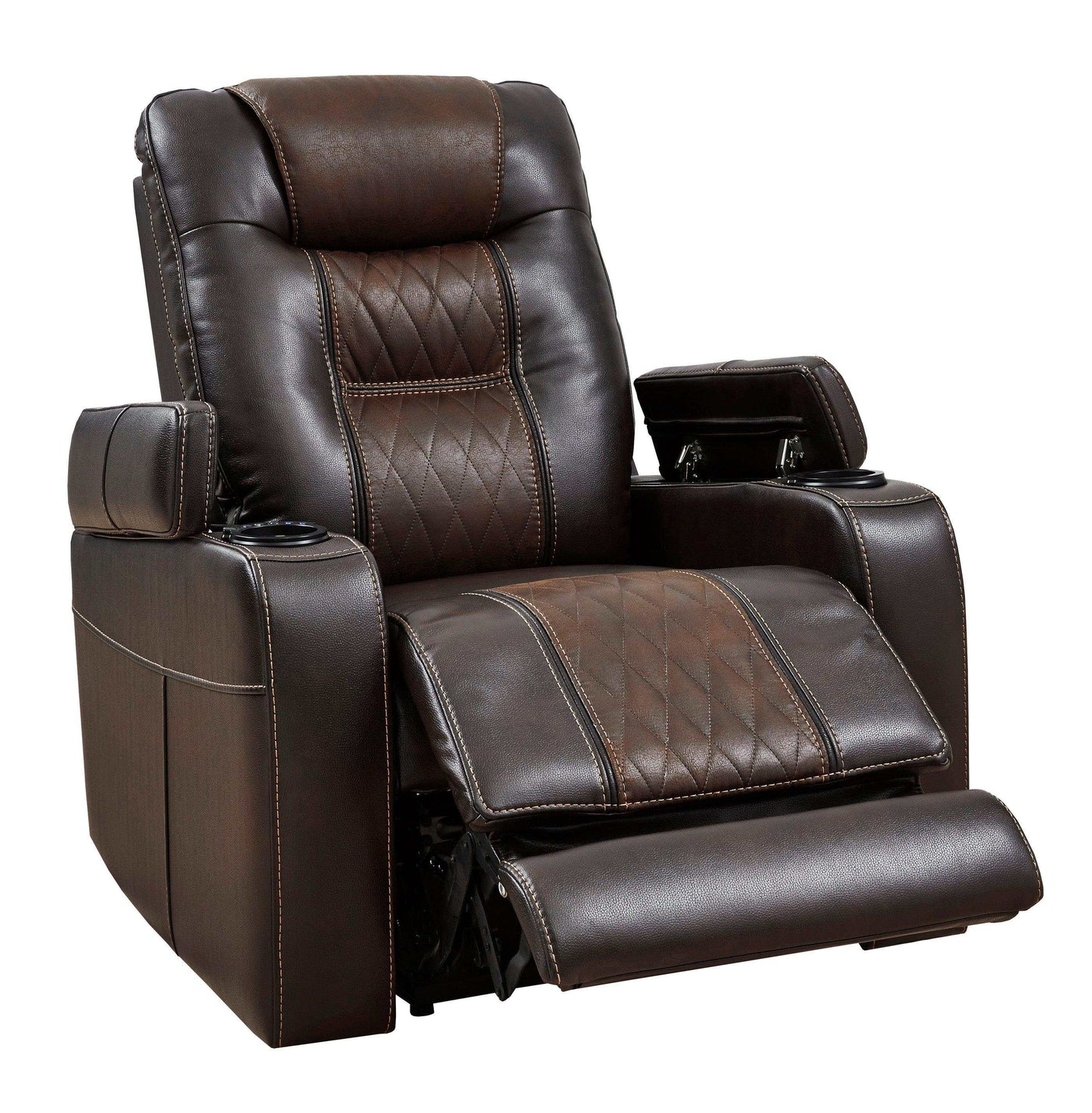 Composer Brown Power Recliner w/ Blue LED